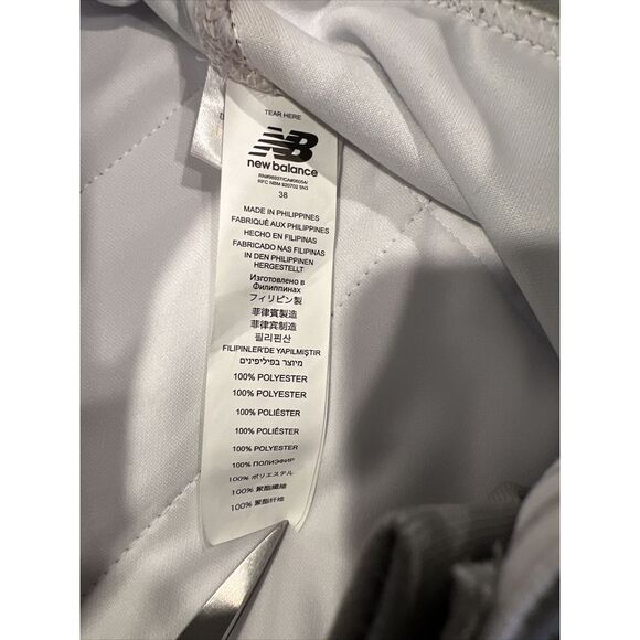 New‎ Balance Baseball Pants 36x33 Gray Piped Joggers Sweatpants [Tag size = 38] - Picture 6 of 10